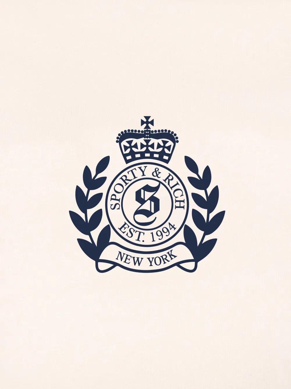 SPORTY & RICH KIDS logo-stamp sweatpants Beige