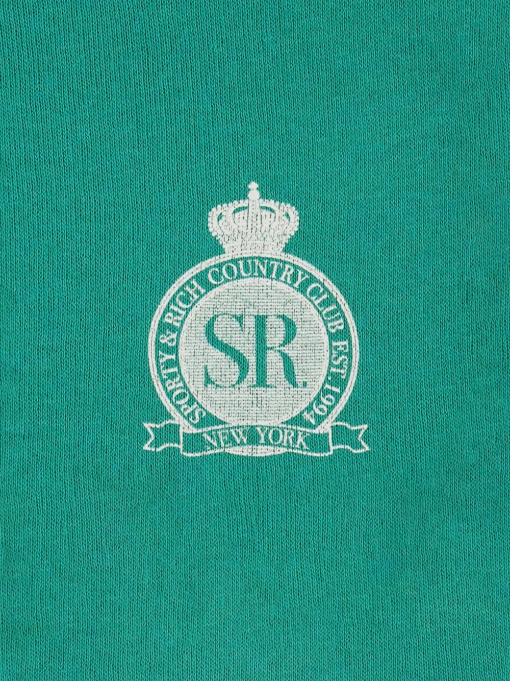 SPORTY & RICH KIDS Shorts met logoprint en zak Groen