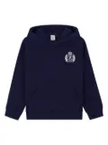 SPORTY & RICH KIDS crest-emblem hoodie - Blue