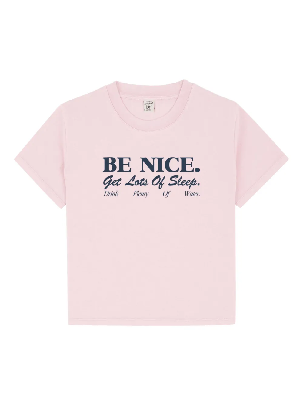 Sporty And Rich Kids' Slogan Graphic T-shirt In Pink