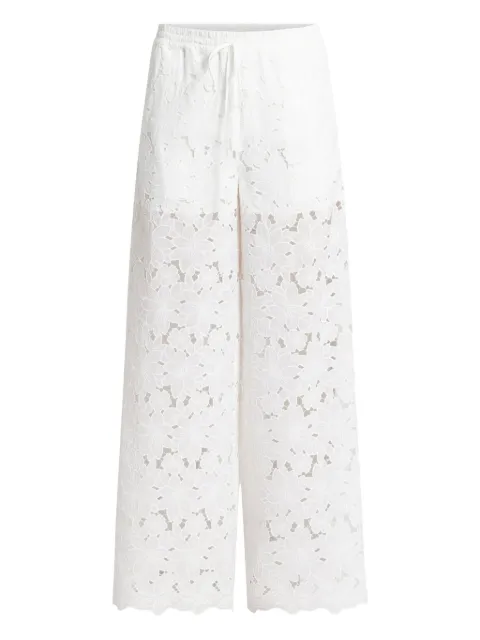 VASILIKI floral-lace trousers