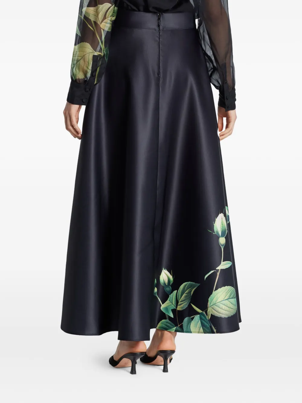 Leo Lin Rosalyn floral-print Maxi Skirt | FARFETCH
