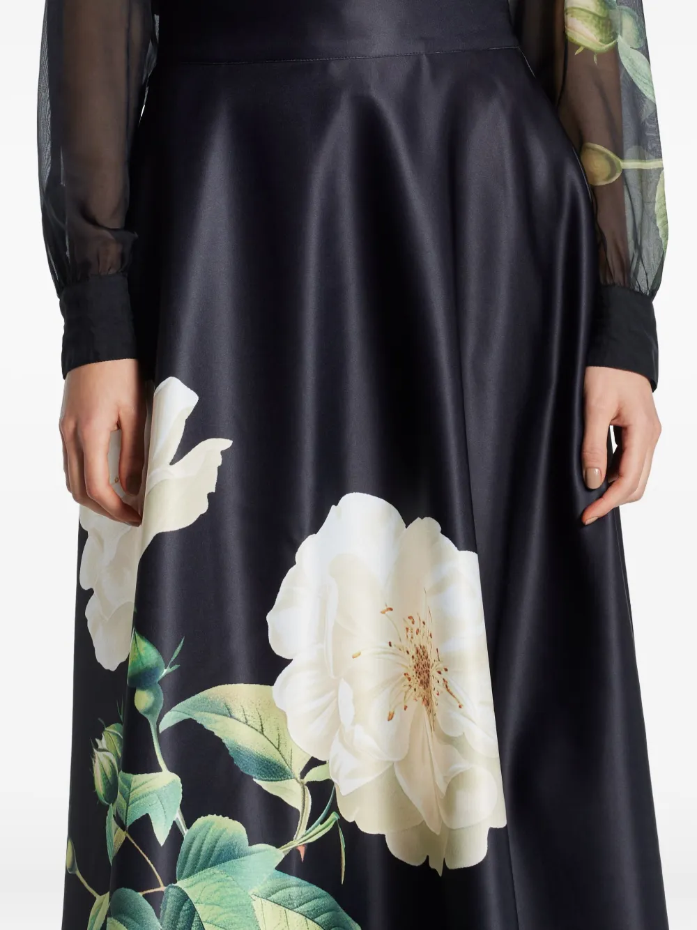 Leo Lin Rosalyn floral-print Maxi Skirt | FARFETCH