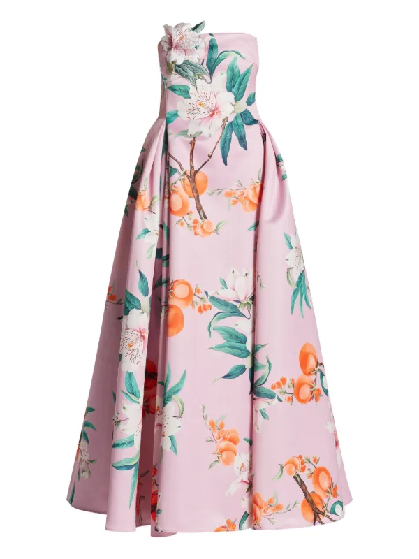 Leo Lin Nora floral-print Bustier Dress | Pink | FARFETCH Leo Lin Nora floral-print Bustier Dress | Pink | FARFETCH