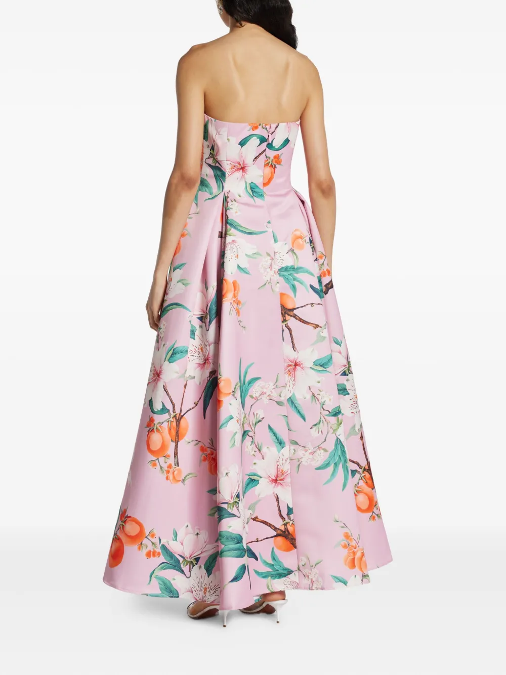 Leo Lin Nora bustier-jurk met bloemenprint Roze