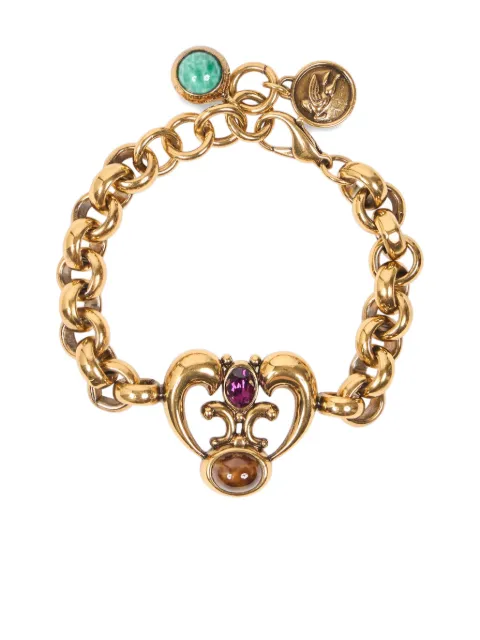 ETRO chain-link heart-pendant bracelet