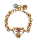 ETRO chain-link heart-pendant bracelet - Gold