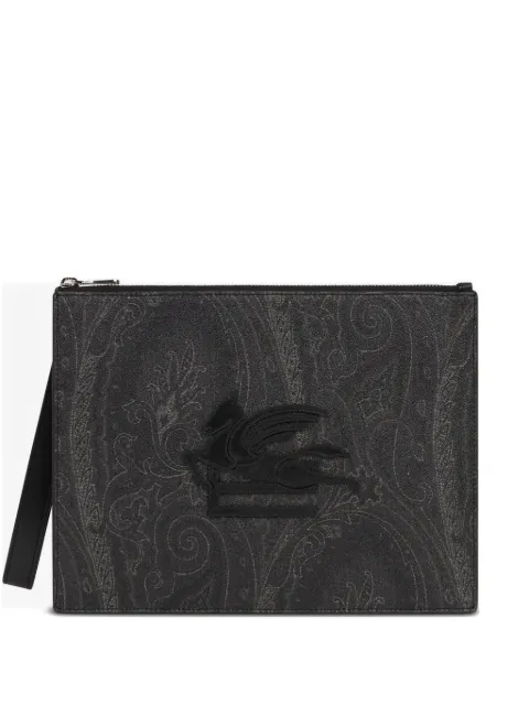 ETRO paisley-pattern clutch bag