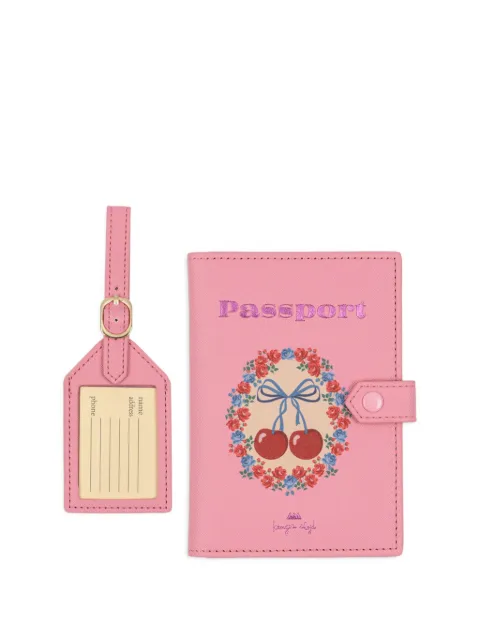 Konges Sløjd Voyage cherry-print travel set