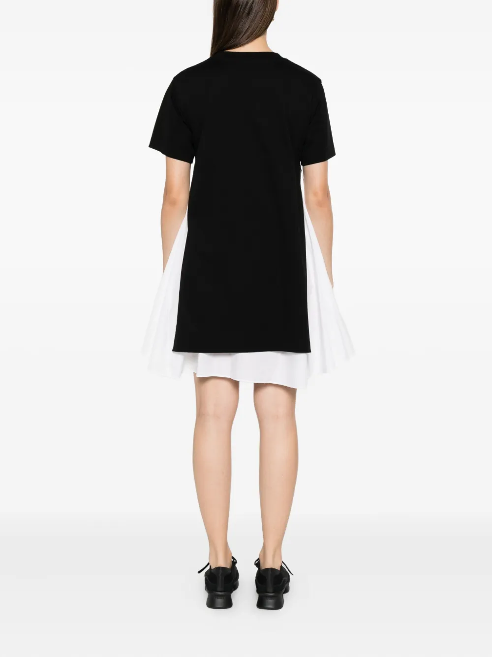 sacai Gelaagde mini-jurk Zwart