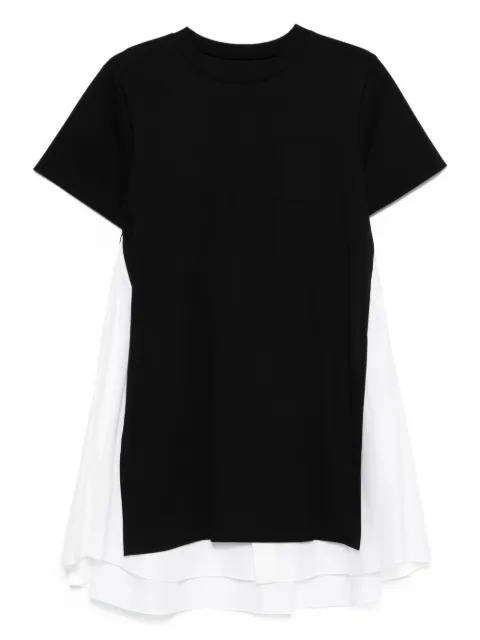 sacai layered mini day dress