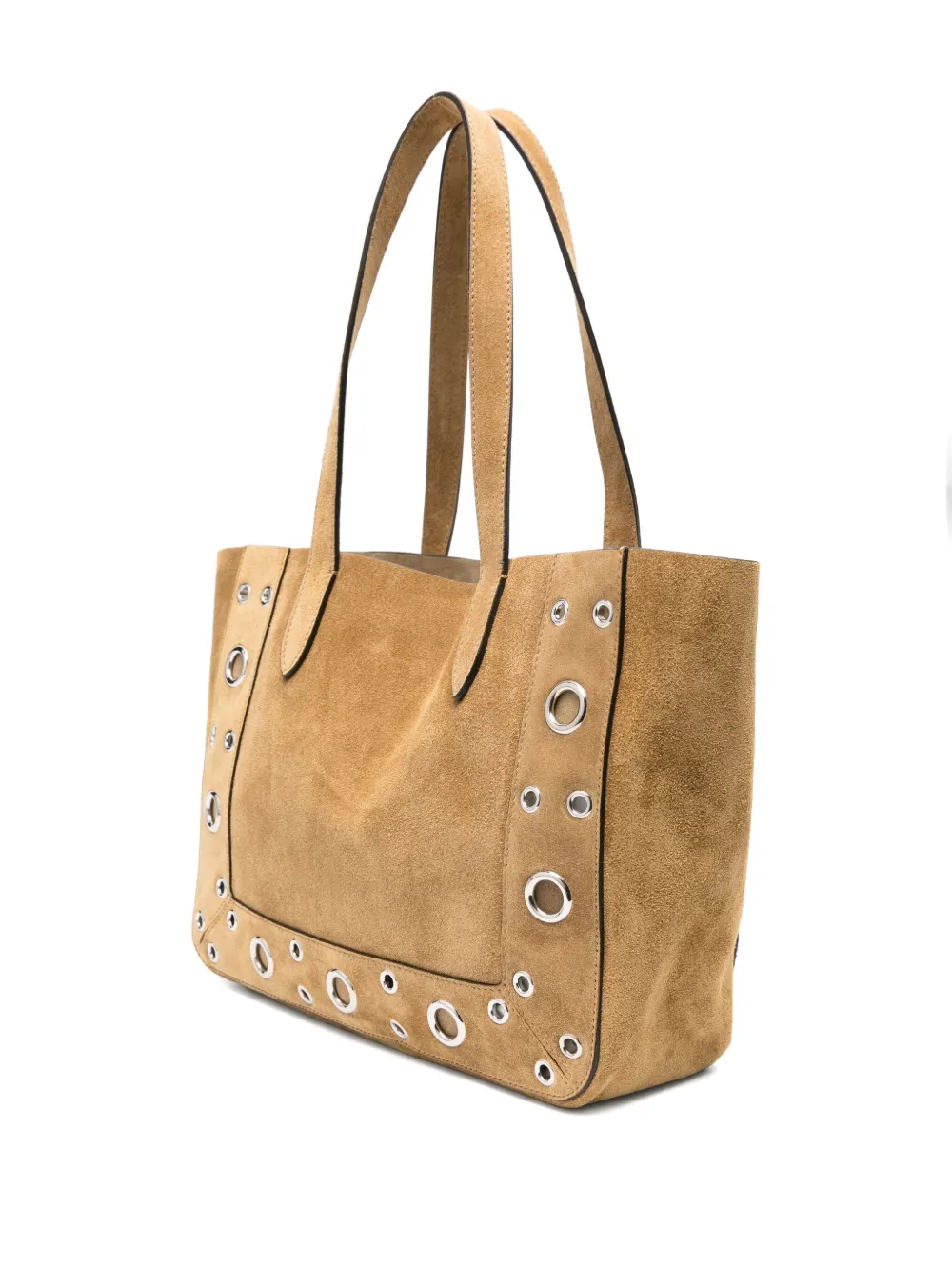 Valentino Garavani Nellcôte grote shopper verfraaid met ringlets Beige