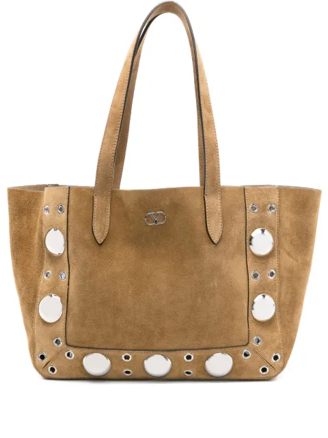 Valentino Garavani large Nellcôte eyelet-embellished tote bag