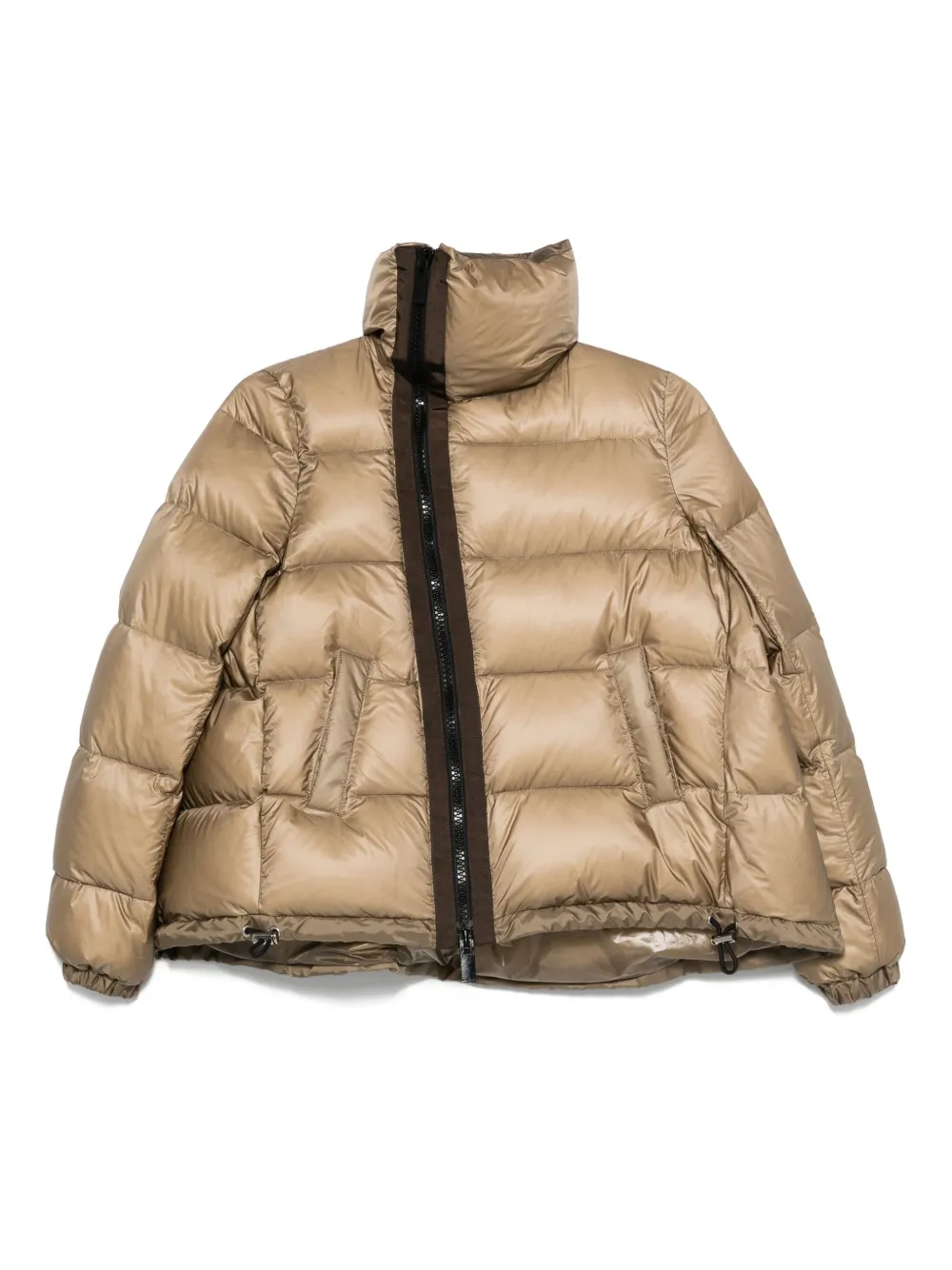 sacai quilted panelled jacket - ニュートラル sacai quilted panelled jacket - ニュートラル