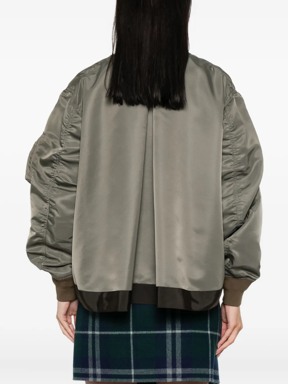 sacai Bomberjack met rits Groen