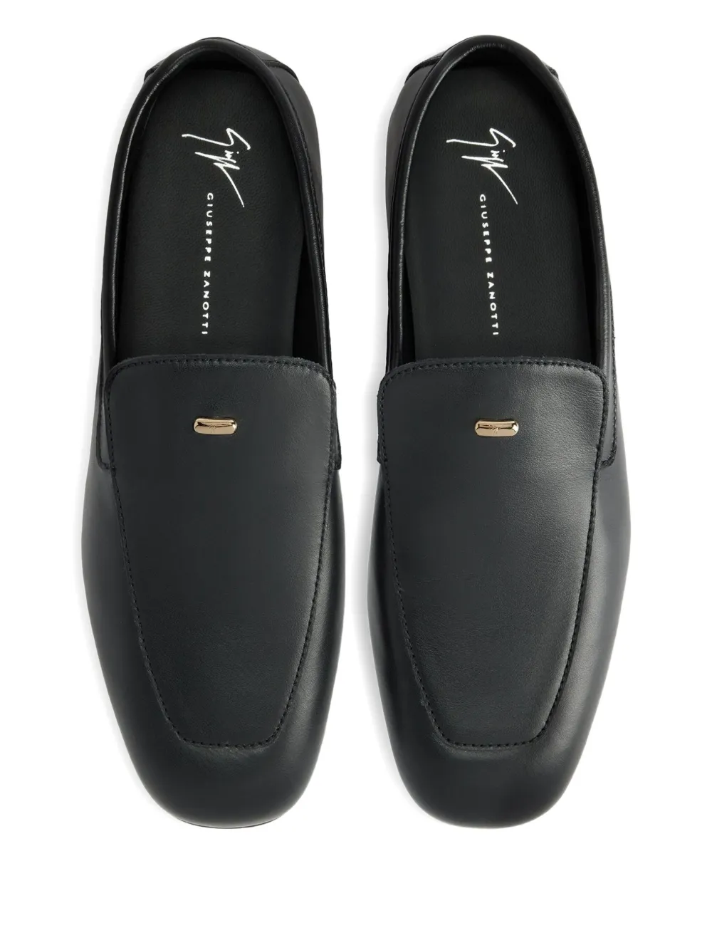 Giuseppe Zanotti leather loafers Black