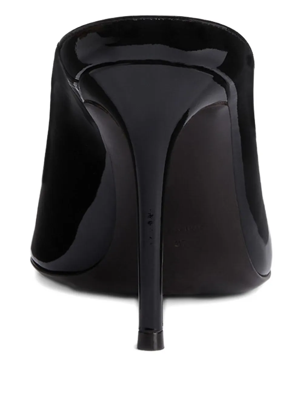 Giuseppe Zanotti 90mm Intriigo pointed-toe patent leather sandals Black