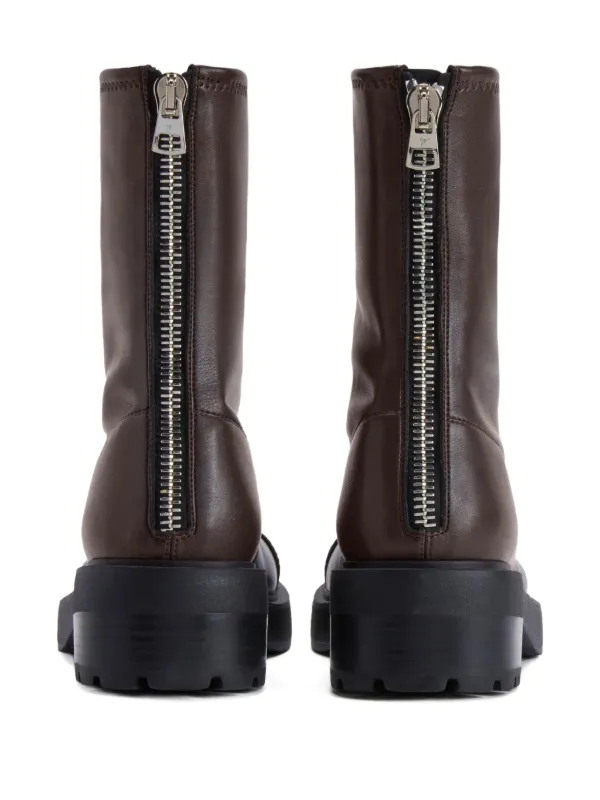 Giuseppe Zanotti Junney zip-detail Ankle Boots | Brown | FARFETCH