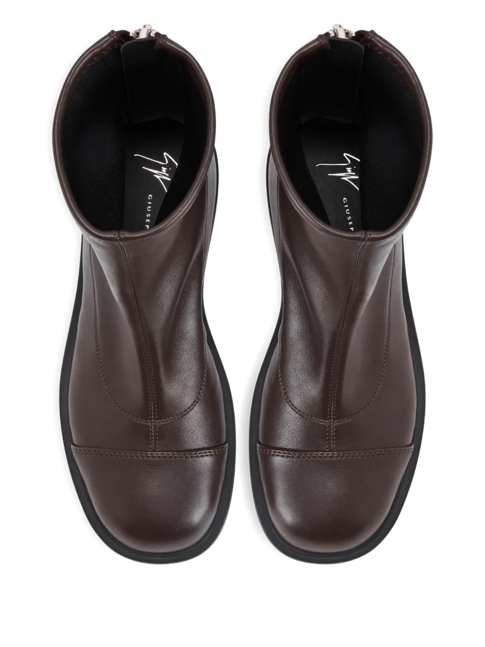 Giuseppe Zanotti Junney zip-detail ankle boots Brown