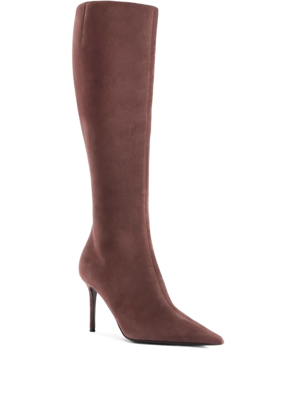 Giuseppe Zanotti 85mm Tamigi suede pointed-toe knee-high boots Brown
