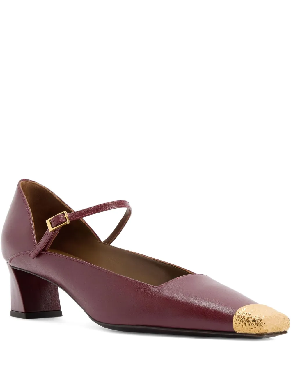 Giuseppe Zanotti ankle-strap metallic-toe pumps Red