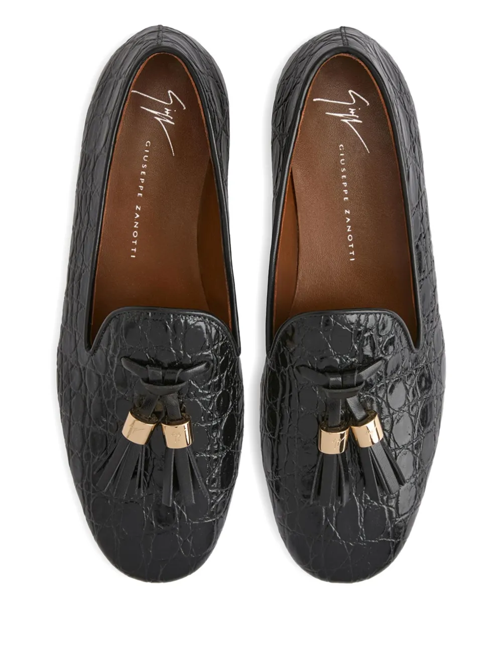 Giuseppe Zanotti leather loafers Black