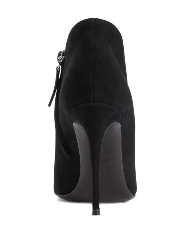Giuseppe Zanotti Zapatillas De Gamuza Con Puntera En Punta | Negro