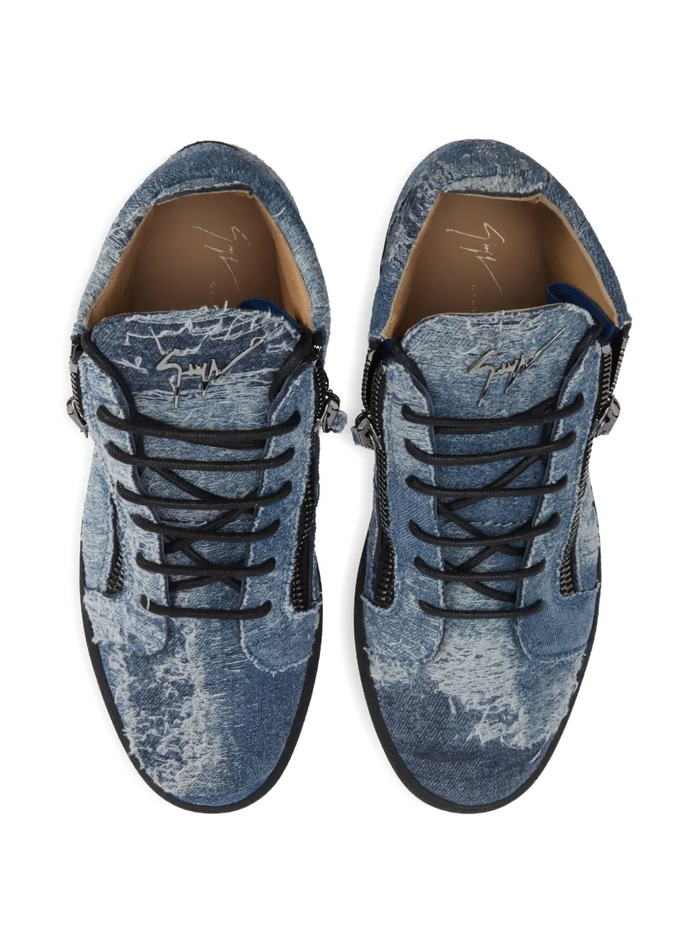Giuseppe Zanotti Kriss zip-fastening high-top sneakers Blue