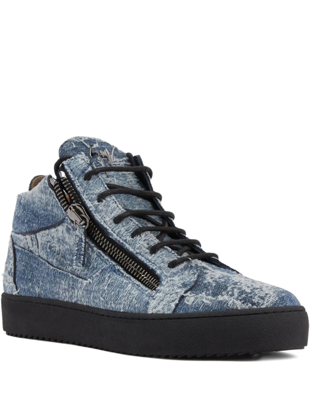 Giuseppe Zanotti Kriss zip-fastening high-top sneakers Blue