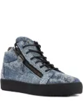 Giuseppe Zanotti Kriss zip-fastening high-top sneakers - Blue