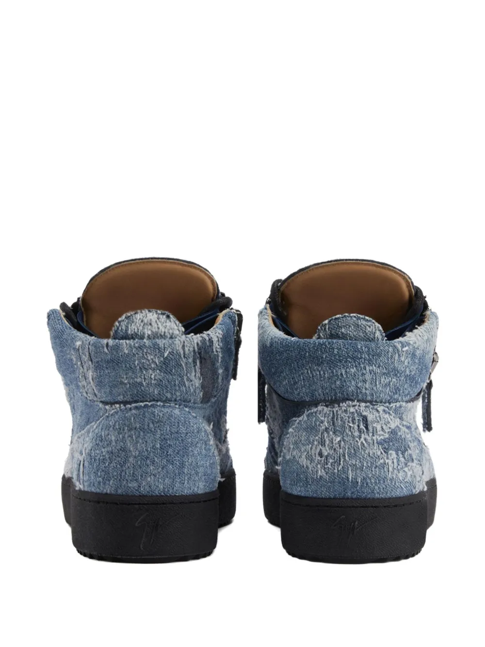 Giuseppe Zanotti Kriss zip-fastening high-top sneakers Blue