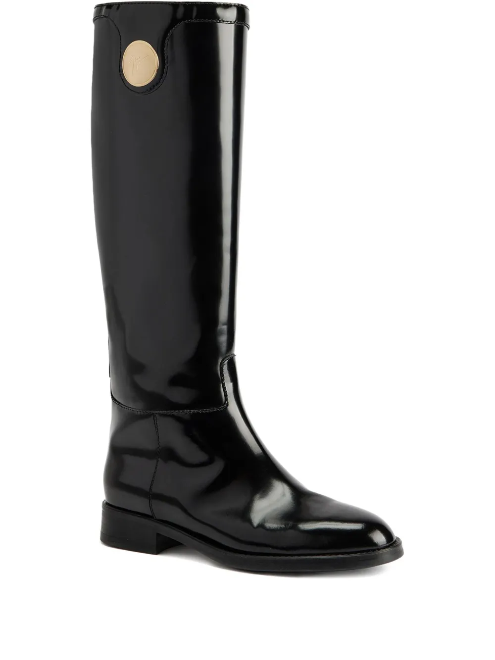 Giuseppe Zanotti leather knee-high boots Black