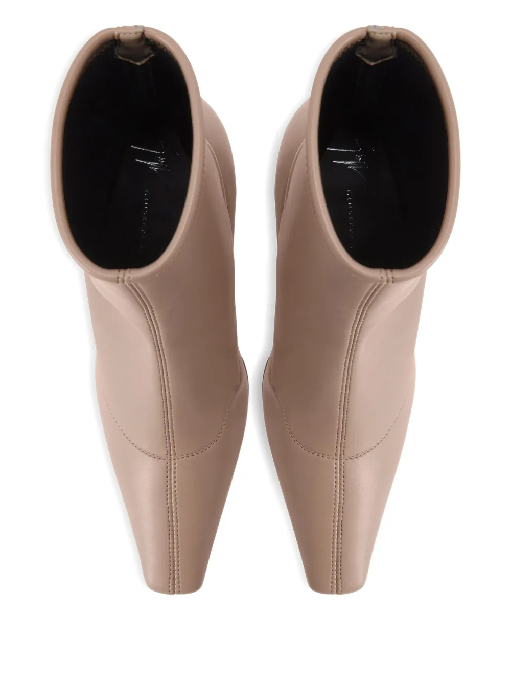 Giuseppe Zanotti Janiee Stretch square-toe ankle boots Neutrals