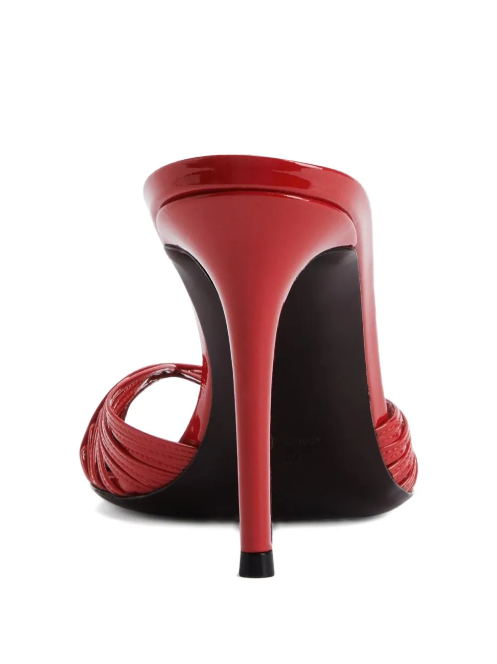 Giuseppe Zanotti 90mm Intriigo Shell leather sandals Red