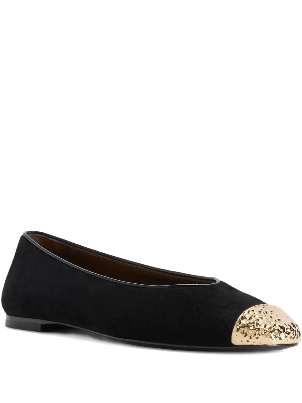 Giuseppe Zanotti Georgia suede ballet flats Black