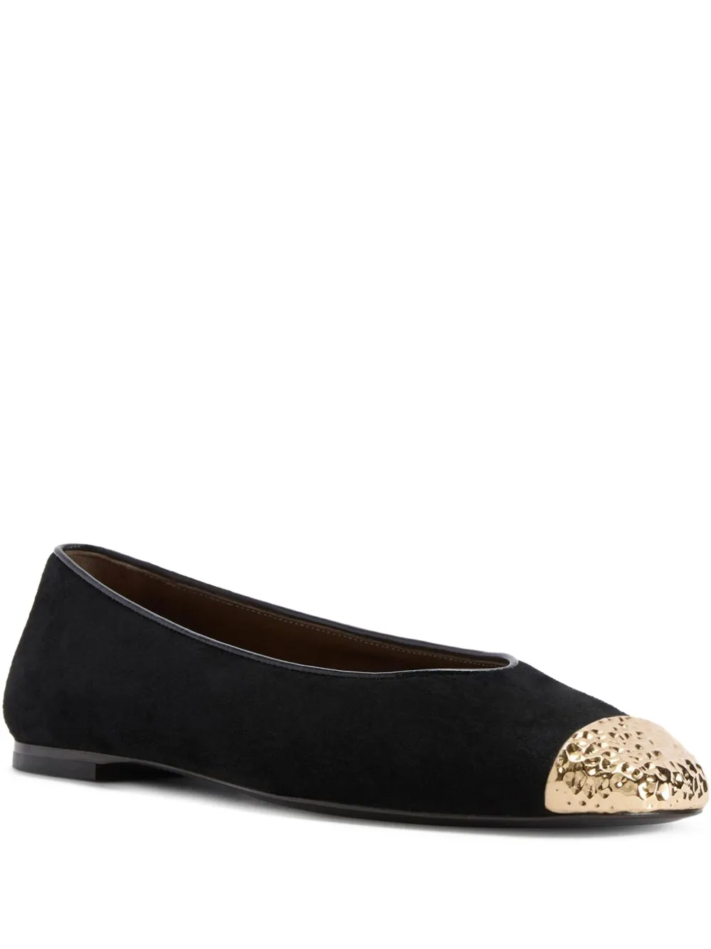 Giuseppe Zanotti Georgia suede ballet flats Black