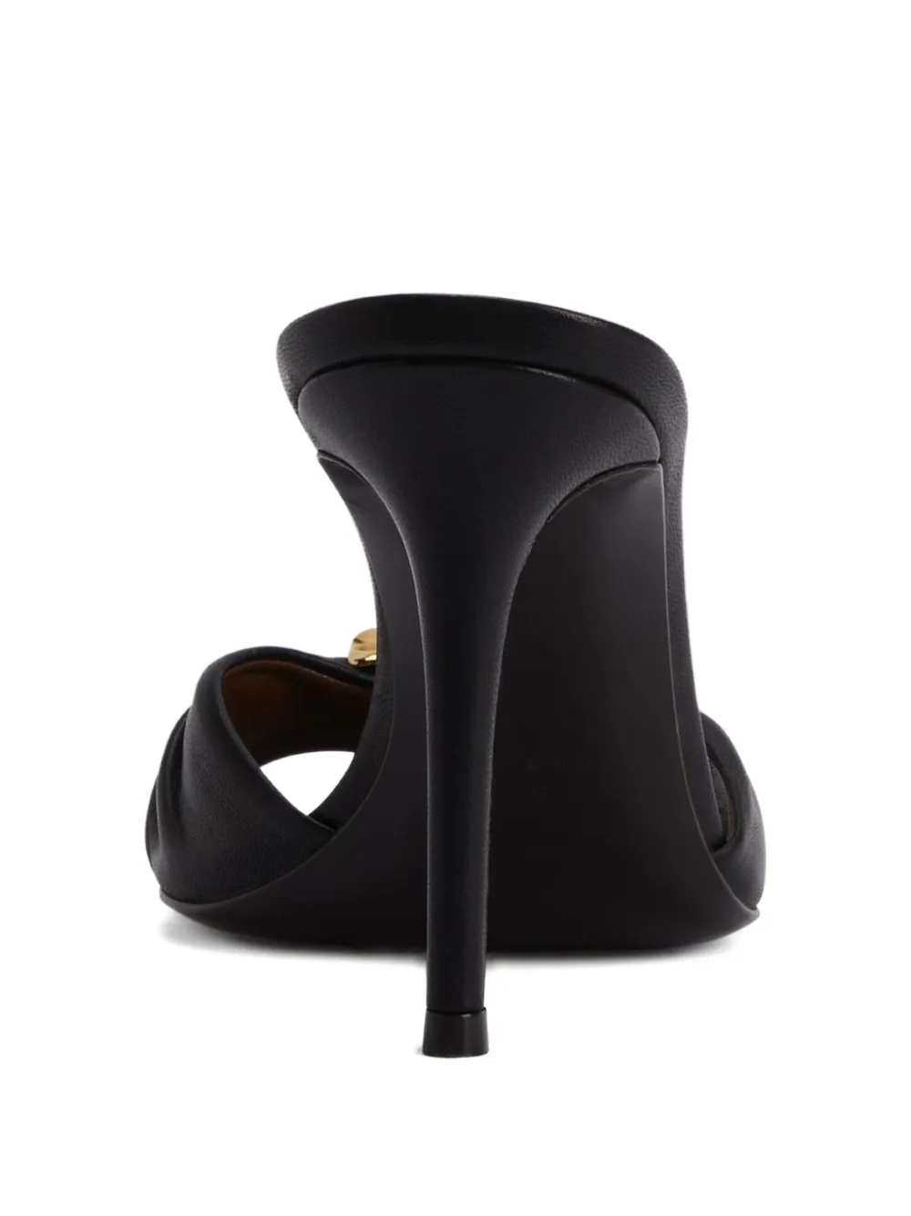Giuseppe Zanotti 90mm Cherie pleated sandals Black