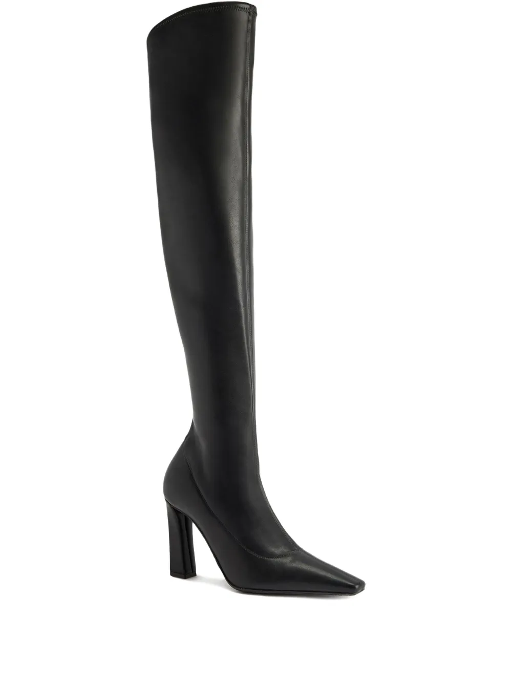 Giuseppe Zanotti square-toe knee-high boots Black