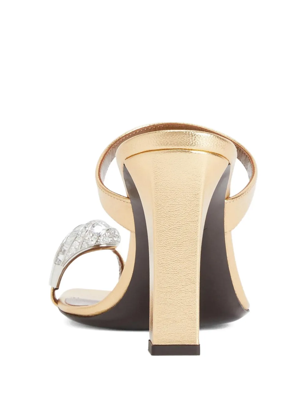 Giuseppe Zanotti 90mm Icon Ring crystal-embellished sandals Gold