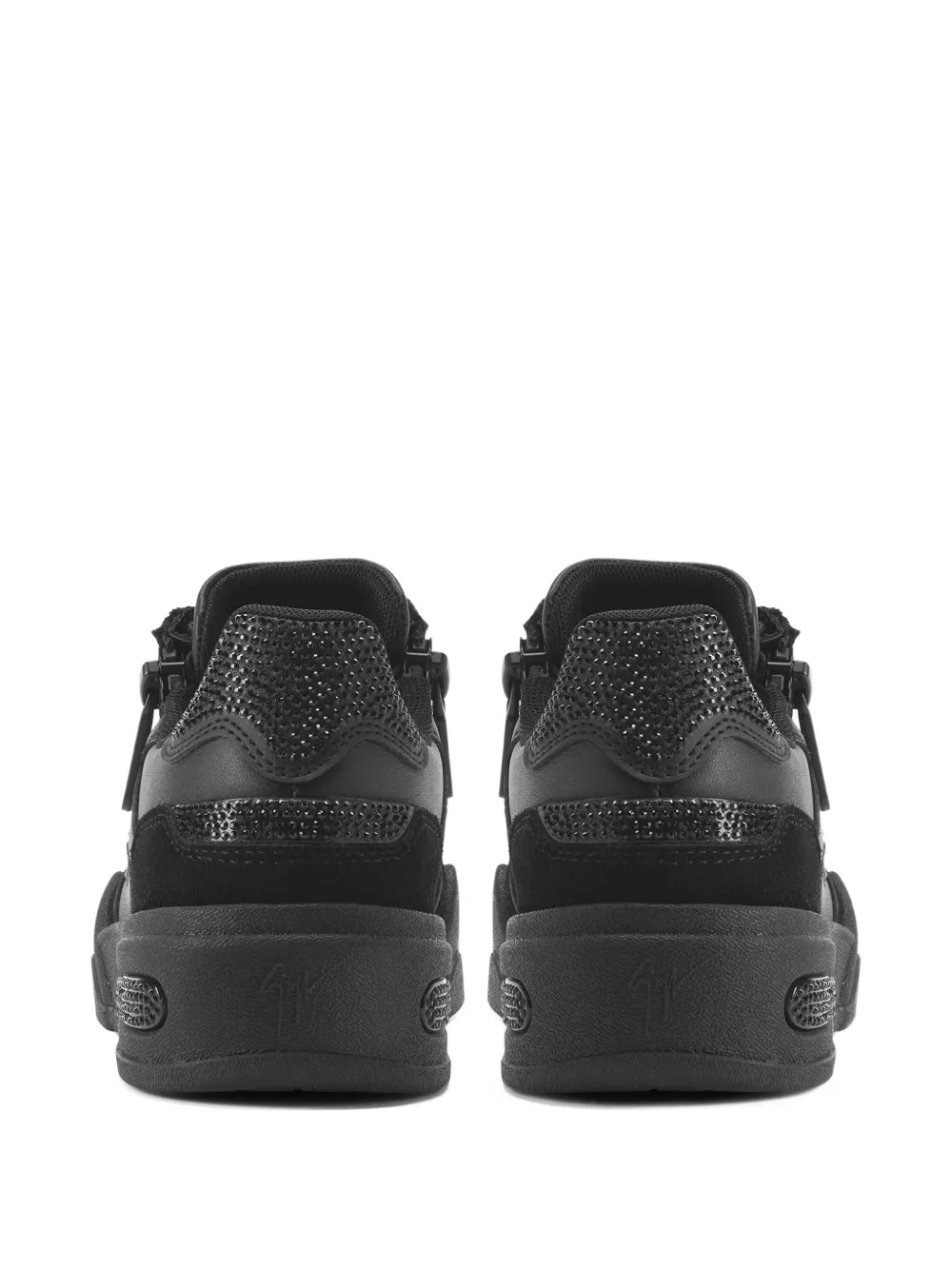 Giuseppe Zanotti GZ-Ghost sneakers verfraaid met rits Zwart