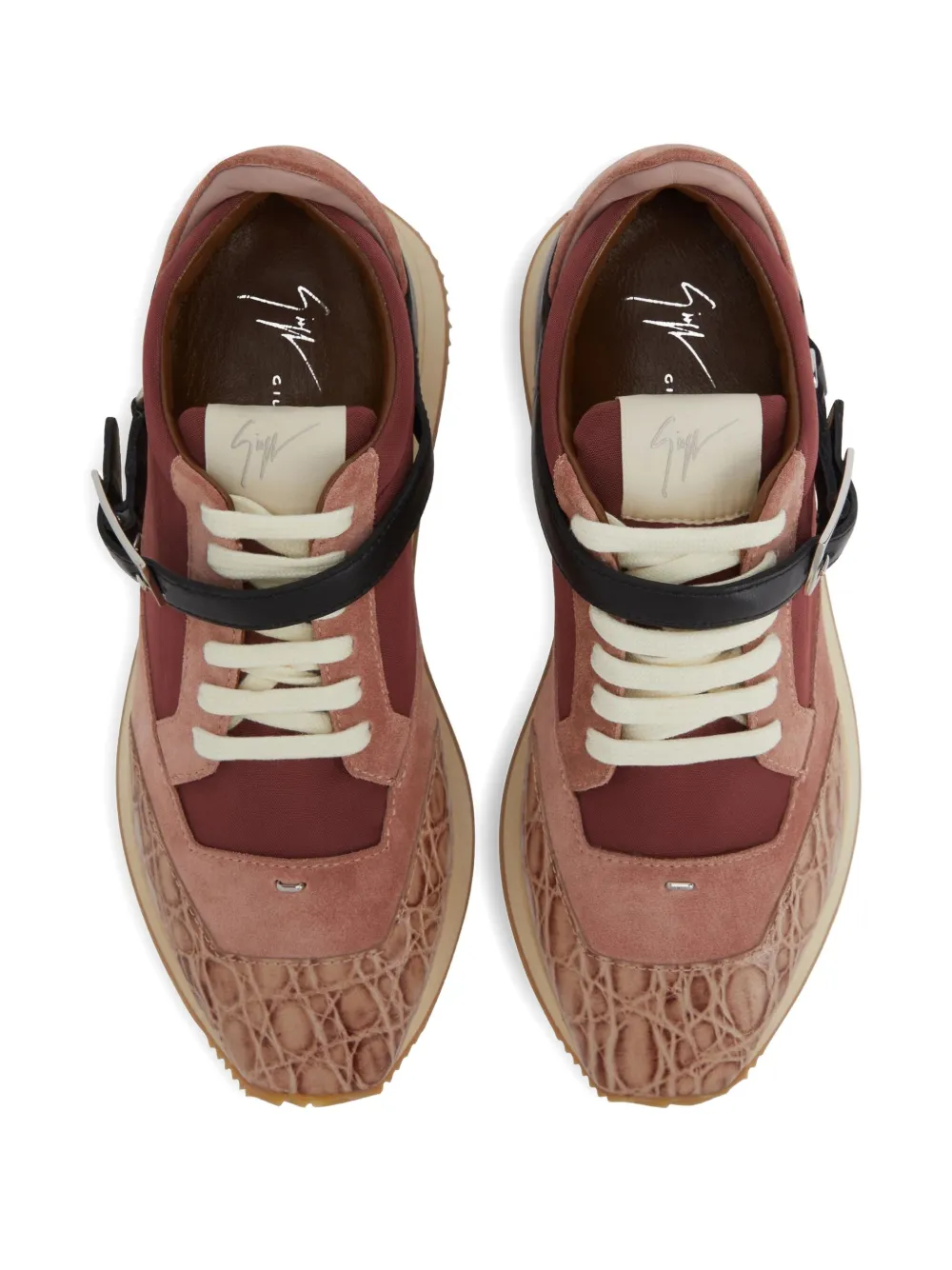 Giuseppe Zanotti Low-top sneakers met gesp Roze