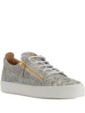 Giuseppe Zanotti Frankie snakeskin-effect sneakers - Grey