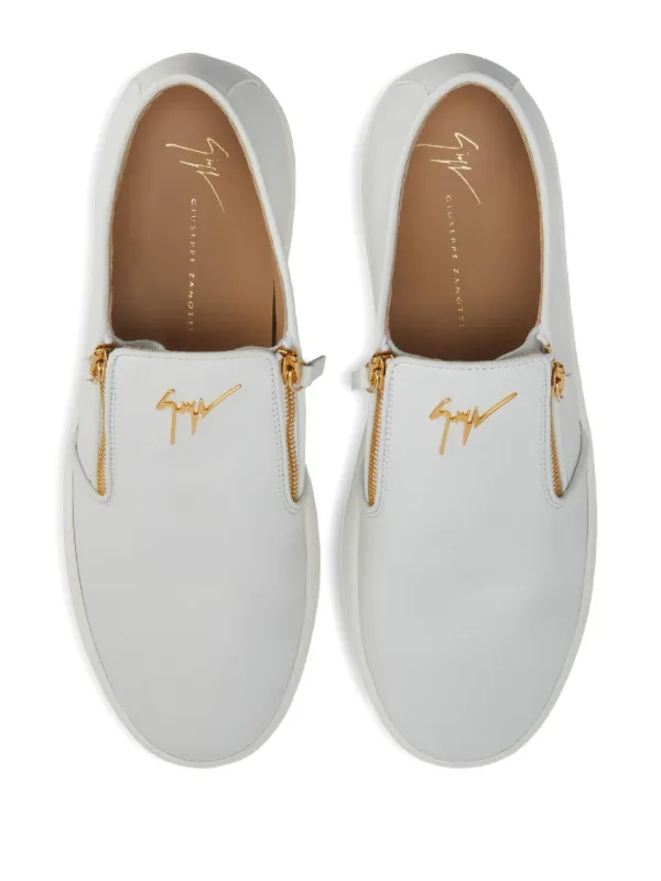 定価11万 2020 GIUSEPPE ZANOTTI スエード ローファー Giuseppe Zanotti Kobe Sneakers | White | FARFETCH