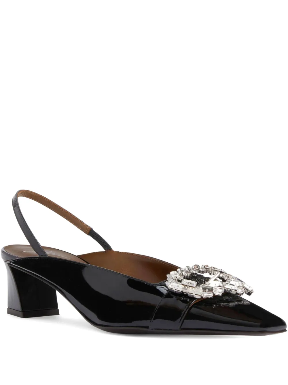 Giuseppe Zanotti crystal-embellished slingback pumps Black