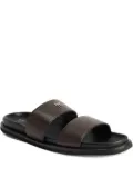 Giuseppe Zanotti Urbaner double-strap leather sandals - Brown