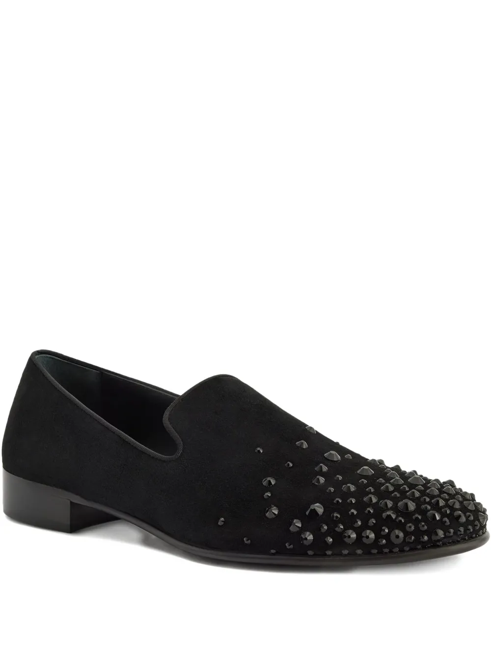 Giuseppe Zanotti Loafers verfraaid met kristallen Zwart