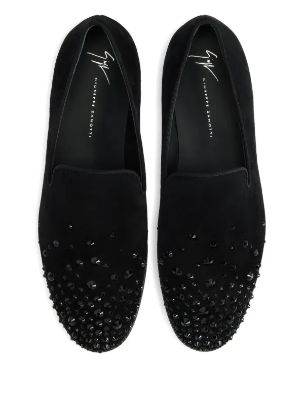 Giuseppe Zanotti crystal-embellished Loafers | Black | FARFETCH display picture 3