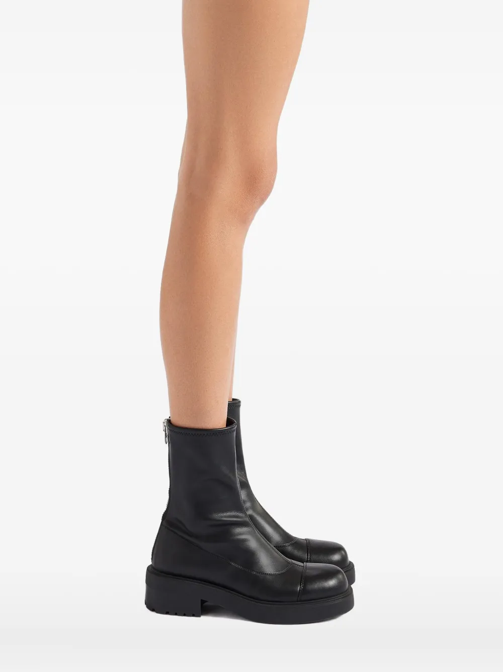 Giuseppe Zanotti zip-detail platform boots Black