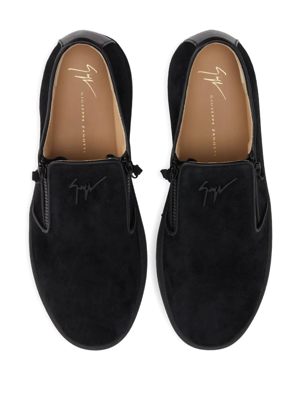 Giuseppe Zanotti Gz Mike zip-detail slip-on sneakers Black