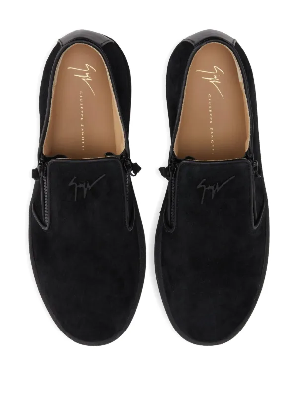 Giuseppe Zanotti Gz Mike zip-detail slip-on Sneakers | Black  display picture 1